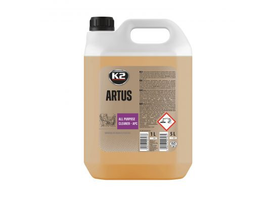 K2 – ARTUS 5KG-Sol.concentrat.univ.curat.plastic,cauciuc,piele artificială