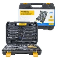 Trusa multifunctionala cu chei tubulare si fixe PNI TCF82, 82 de piese